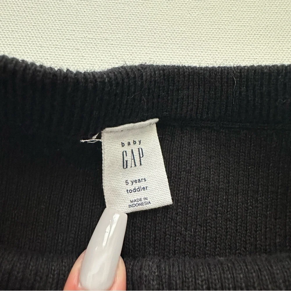 Baby Gap Black Ribbed Leggings Siz 5 Years